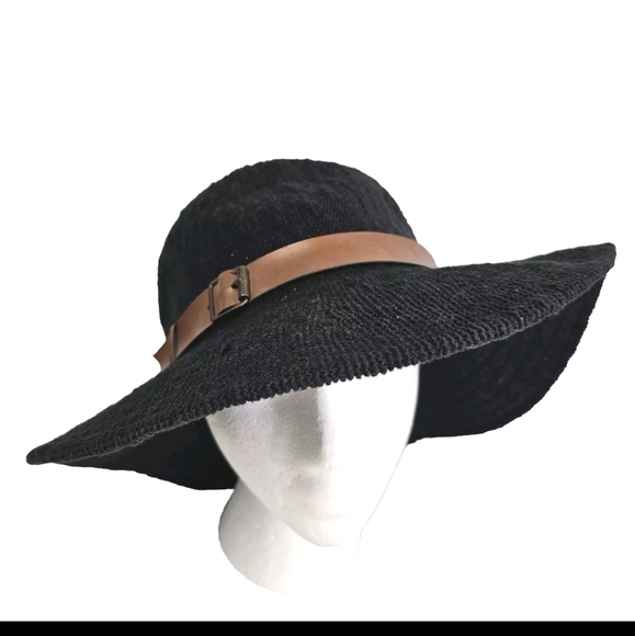 Mint By Goorin Women’s Black Woven One Size Summer Fashionable Beach Cruise Hat - Picture 2 of 13